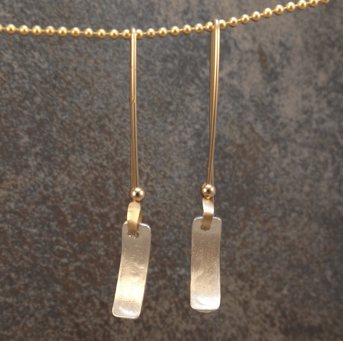 Caitlyn - Silver and Gold Earrings