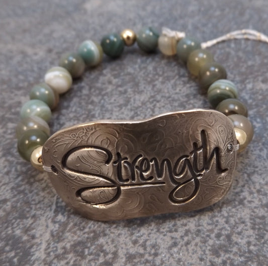 Strength-  Stretch Bracelet