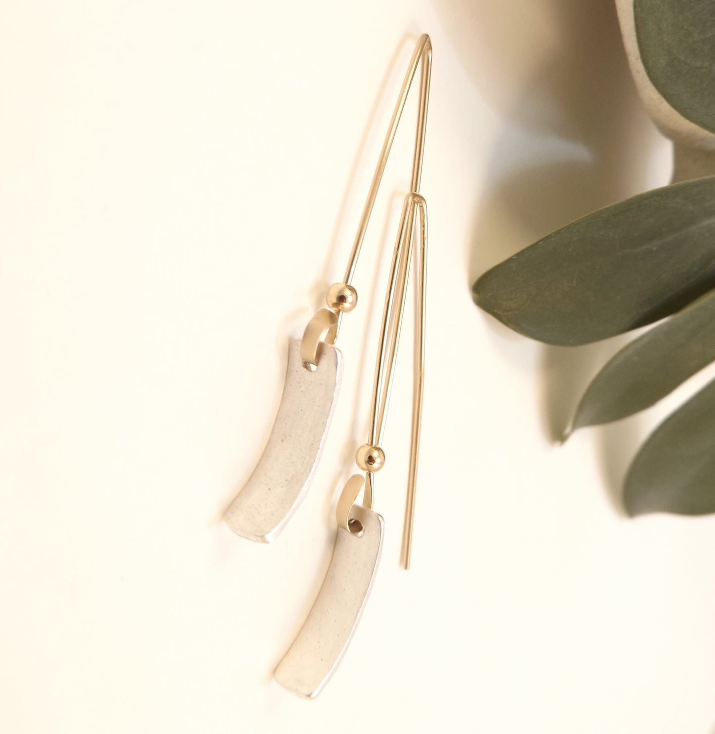 Caitlyn - Silver and Gold Earrings