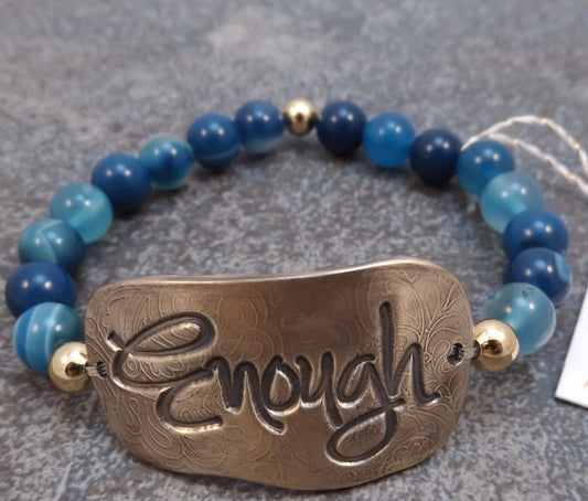 Enough -  Stretch Bracelet